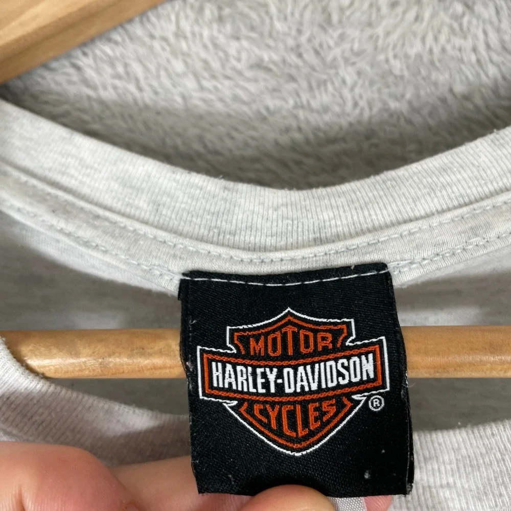 Harley Davidson T-Shirt Mens XL Gray Cape Cod Graphic Biker Y2K Surf